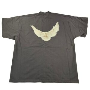 Yeezy Gap Engineered by Balenciaga Dove No Seam Tee Black Oversized Shirt